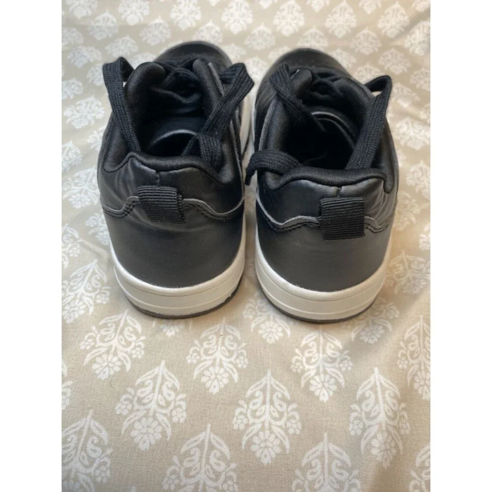 Link Boys' Black Lace-Up Sneakers Casual Athletic Shoes Size 3
